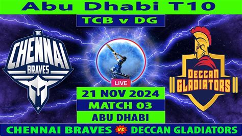 Deccan Gladiators vs The Chennai Braves, 3rd Match .